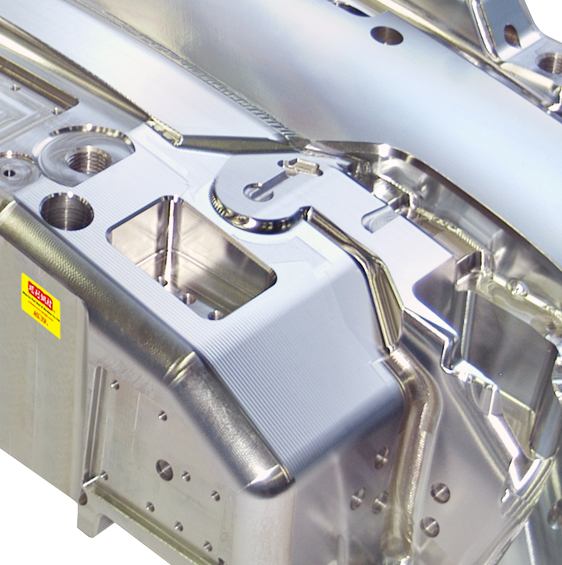 Core insert of bumper mould 3D finishing